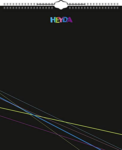 Heyda Bastel- und Fotokalender immerwährend | 297×350 mm, schwarz