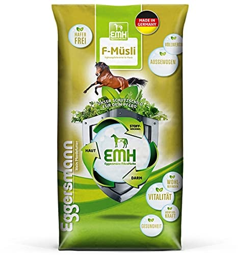 Eggersmann EMH F-Müsli - Pferdemüsli Kraftfutter ohne Hafer für Pferde - 25kg Natürliches Pferdefutter mit ausgewogenen Nährstoffen