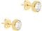 CARISSIMA Damen 9k (375) Gelbgold 5 mm Rund Cubic Zirkonia Poliert Ohrstecker 1.57.7529