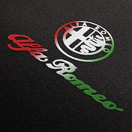 Autoteppich Stylers Fußmatten aus Nadelfilz mit Druck Logo+Schrift Q100_ALFA-L+S-ITA_Alfa_018