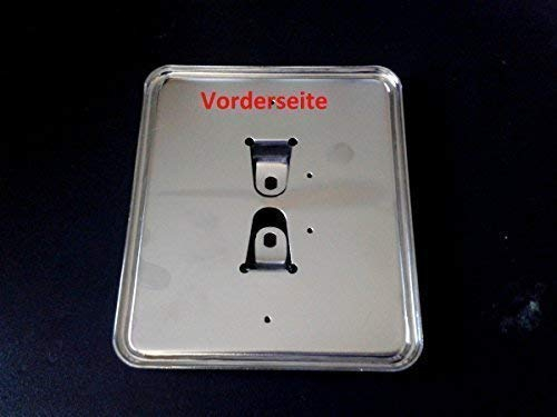 Kennzeichenhalter Nummernschildhalter Chrom 125x145mm Scooter Roller Mofa