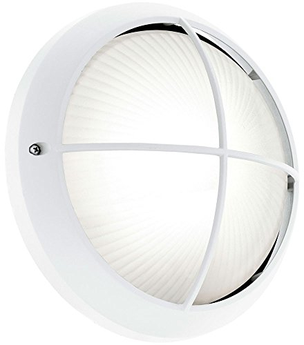 EGLO LED Wand Leuchte Außen Strahler runde Fassaden Lampe Struktur Glas 78061