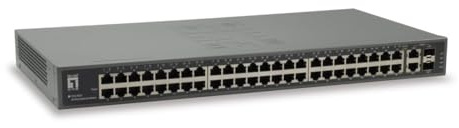 LevelOne 50-Port Fast Ethernet Switch 2 x SFP/RJ45 Combo Gigabit
