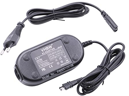 vhbw alimentatore compatibile con Canon Legria HF R806, HF R86, HF R88 fotocamera, fotocamera digitale, 2m - Sostituisce CA-110, CA-110E