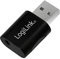 LogiLink UA0299 USB Audio Adapter/ Soundkarte mit Virtuellem Surround Sound und TRRS Anschluss Schwarz