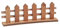 Hobbyfun Zaun 8,5 x 3 cm, Braun