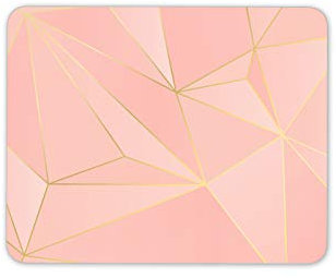 Rosa Art Deco Tappetino mouse pad - Gold Piuttosto ragazze regalo Computer Student Art # 14887