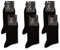 LANCETTI - 6 Paia di Calze Classiche Eleganti per Uomo in Pregiato Cotone Filo di Scozia, Nero, 42-44