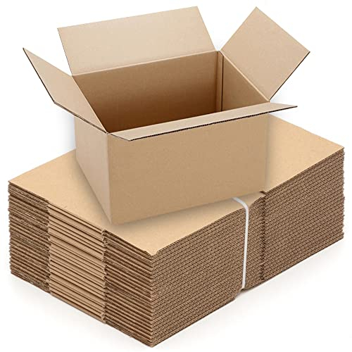 ARLI Faltkarton 200x150x90mm Karton 50 Stück braun 1 wellig rechteckig Versandkarton klein Faltkartons Paket 50x Versandkartons 200 x 150 x 90 mm (50)