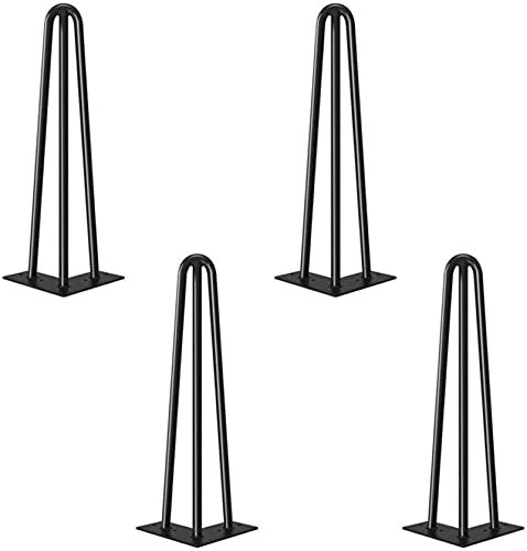 TXXMM Épingles de bricolage de meubles Scandinaves pour les cuisses de chaise de table avec 20 vis + protections de 4 pieds (15 cm (6 pouces) - 10 mm □ armoire)