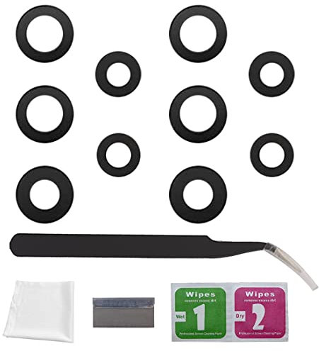 Eonpam 2 Packs Lentille Caméra pour Samsung Galaxy A52s 5G Original Vitre Appareil Photo Objectif Arrière avec Kit de Réparation