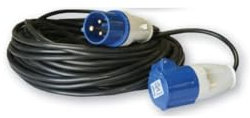 Antarion Rallonge Electrique 25m Prise P17 pour raccordement borne Camping Car