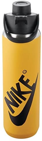 Nike Unisex - Adult Recharge Chug Bottle TR-FL, Yellow Ochre/Black/Black, One Size