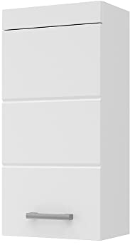 Vicco Badschrank Luna, Badezimmermöbel, Weiß, 37 x 77 cm