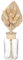 Atmosphera - Gesteck aus getrockneten Blumen Seav Glas - H28 cm - Beige