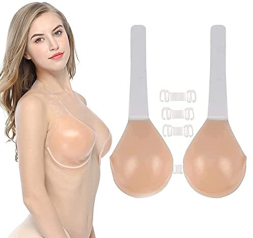 Invisilift Bra for Large Breast, Invisilift Bra, Invisilift Conceal Lift Bra Reusable, Sticky Bra Invisilift Strapless Adhesive, Breast Lift Adhesive Bra for Large Breasts (I,A)