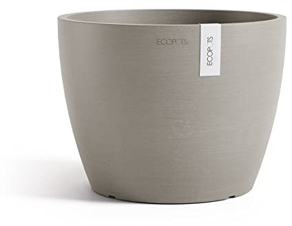Ecopots Stockholm Blumentopf - zeitloses Design, handgefertigt aus recycelten Materialien, für Innen- und Außenbereich, nachhaltig und UV-beständig