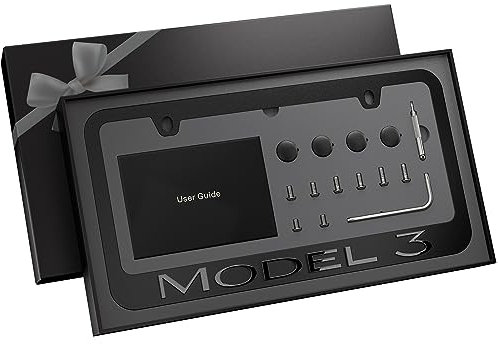 Black License Plate Frame for Tesla Model 3