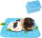 EHOTER Haustier Kühlmatte Kühldecke Selbstkühlend Waschbar Sommer Eismatte Bett Atmungsaktiv Kühlpad Kühlkissen für Kleine Haustiere Welpe Meerschweinchen Hamster Kaninchen Hamster Katze (Blau*2)