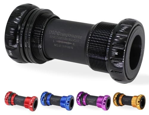 DJC Components Unisex – Erwachsene djcbsa Fahrrad BSA Gewinde-Tretlager, Stahllager, 24–24 mm, schwarz, 68mm