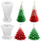 Moule Bougie Noel 2 Pièces, RUNEAY Moule Silicone Bougie Moule Silicone Noel Fabrication de Bougies, 3D Moule Bougie Sapin Pour Bougie Parfumée, Savon, Pouding