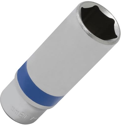 Aerzetix - C72038 - Douille de vissage 1/4 6 pans 13mm longue profonde rallongée haute qualité professionnelle en acier CrV