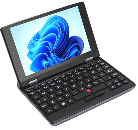 Bewinner Mini Laptop, Mini Computer Touch Screen HD da 7 Pollici 11 PRO, PC Tascabile 2 in 1, Mini Laptop Industriale con CPU J4115, Micro PC da 12 GB di RAM con (Spina Europea da