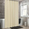 Duschvorhang 120x190cm/BxH Beige cremefarbener Stoff Plaid Vorhang Digitaldruck Polyester Dusche Anti-Schimmel & Wasserdicht & Waschbar Polyester Stoff Textil Shower Curtains waschbar, mit 12 Haken