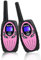 Retevis RT628 Talkie Walkie Enfants, Longue Portée VOX Verouillage du Clavier Enfant Jouet Cadeaux pour Anniversaire et Vacance, Facile à Utiliser pour Camping, Randonnée(1 Paire, Rose)