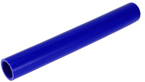 X AUTOHAUX 1 manguera refrigerante universal de silicona para coche, 32 mm de diámetro interior y 300 mm de longitud, 0 grados, color azul