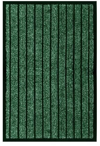 Fit Even Rubber Doormat – Outdoor & Indoor Heavy Duty Washable Non-Slip Doormat for Kitchen Garden, Inside & Outside Floor Mats, Waterproof and Dirt Trapper Entrance Rug Runner (50x90 cm, Green)