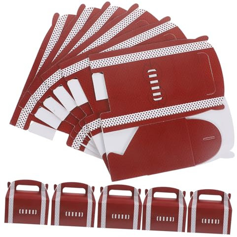 HONMEET 18stücke Rugby Geschenkboxen Mit Henkel Papiertüten Für Süßigkeiten Party-goodies Und Sportveranstaltungen Für Rugby-mottopartys Und Feiern