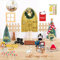 Pizsieat Porta Elfo Natale, Porta degli Elfi, DIY Casetta Elfo di Natale Decorazioni Miniature Casetta Elfo Natale in Legno, Porta Magica Elfo di Natale per Bambini
