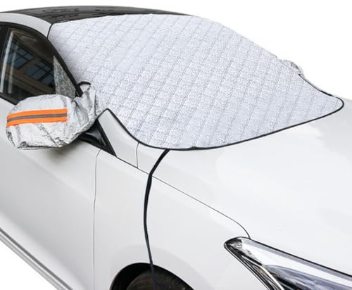 MOCNT Auto Windschutzscheibenabdeckung Magnetische Frontscheibenabdeckung | Dick Autoscheibenabdeckung Windschutzscheibe Abdeckung Auto Scheibenabdeckung mit Haken 145X113cm