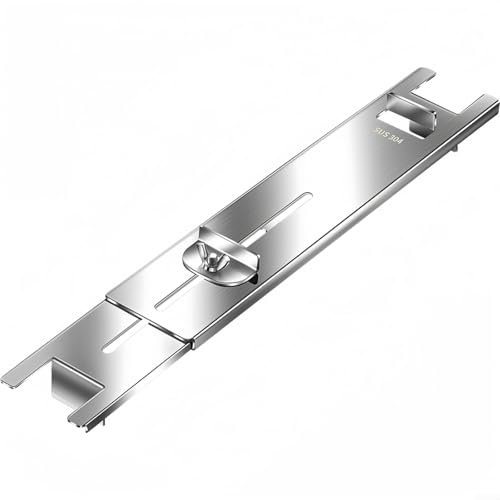 FUANA Schleifsteinhalter Edelstahl Schleifstein Basis Halterung Einstellbare Halter Länge Haushalt Schärfstein Basis zum Polieren verschiedener Werkzeuge, Wassersteine