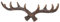 DIKACA Aufhänger Wandhalterung Flaschenzug Tierkopf Wandhalterung Girlandenhaken Geweih Ratte Reh dekoration schlafzimmer wall hooks Haken für die Wand dekorativer Aufhänger Dark Brown