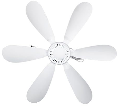 Gatuida Battery-Powered Ceiling Fan Mini Fan Portable for Camping Home Office Quiet and Cool