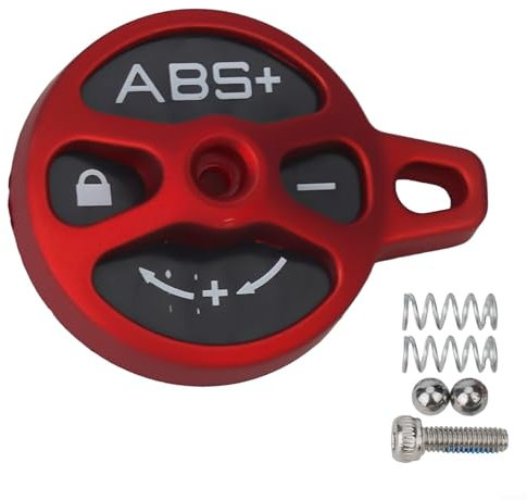 Bicycle Road Bike Fork Cap Switch and Manual Lockout Assembly Kit Compatible with XCR/XCM (red)