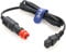 Eonvic 12V/24V Auto Kühlschrank Netzteil Kabel Zigarettenanzünder Stecker Auto Verlängerungskabel für Kühlbox Dometic, Alpicool, Waeco CF, ARB, Setpower, ICECO, Mobicool FR40 (S-1.5M)