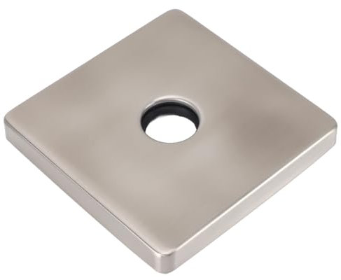 MRSTORY Plato de ducha cuadrada cubierta de armadura extra grande brida de acero inoxidable decoración de baño (aspecto cepillado)