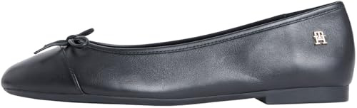 Tommy Hilfiger Damen Hilfiger Smooth Lthr Ballet Fw0fw09241Ballerinas