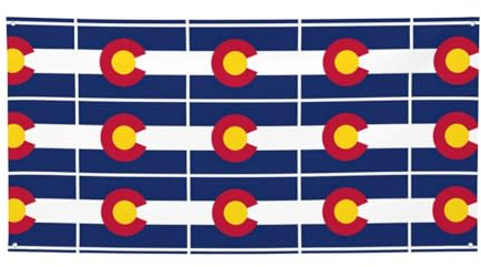 Colorado State Flagge, Druck, vielseitiges Party-Banner, Dekorationen für Veranstaltungen, Thanksgiving, Geburtstagsfeiern und mehr