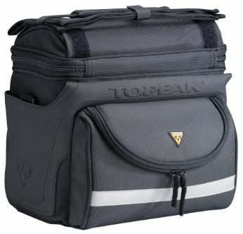 Topeak Lenkertasche TourGuide Handlebar Bag DX with Fixer 8, Black, 27 x 21.5 x 26.6 cm, 7.70 Liter, TT3022B