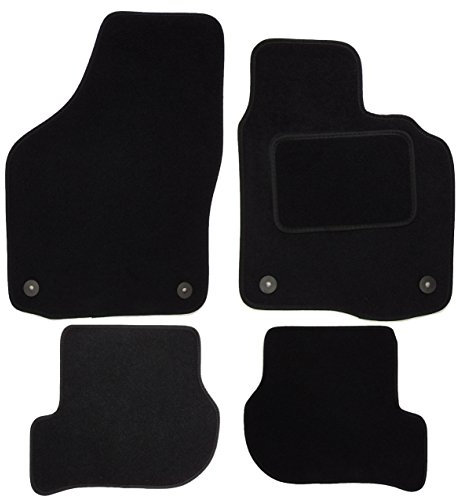 Easimat Tailored Carpet Floor Mats for VW Golf MK6, 650gsm Black, 2008 Onwards, 4-Piece Set