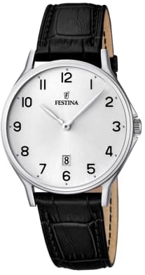 Festina Hommes Analogique-Numérique Quartz Montre avec Bracelet en Cuir