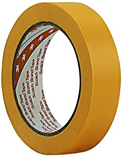 Scotch 2442450 Ruban Adhésif de Masquage Papier Lisse, Or, 24 mm (Lot de 9)