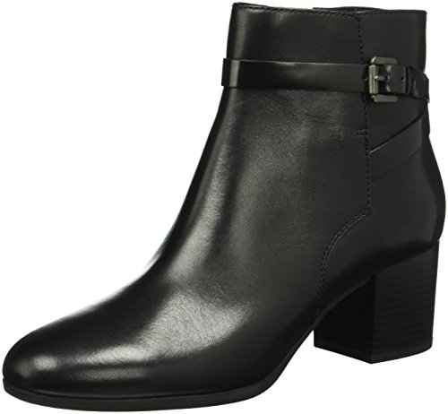 Geox D Petalus C, Stivaletti Donna, Schwarz (BLACKC9999), 35 EU