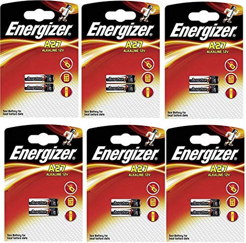 Lot de 12 Piles ENERGIZER A27-6 Blister A 2 Piles - ALCALINE 12V