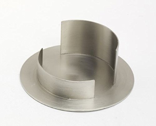 Kerzenhalter Messing vernickelt Silber matt, für Ø 7 cm Kerzen, Anlasskerzen