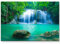 Paul Sinus Art Leinwandbilder | Bilder Leinwand 120x80cm exotischer Wasserfall in Erawan – Thailand